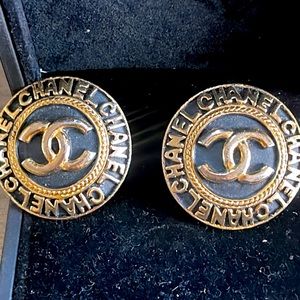 Authentic Chanel clip on earrings